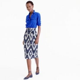 Collection midi skirt in ikat at J. Crew