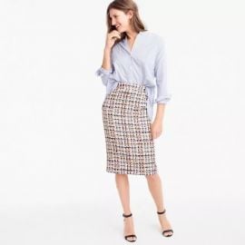 Collection pencil skirt in French tweed by J.Crew at J. Crew