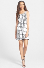 Collective Concepts Print A-Line Dress at Nordstrom