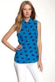 Colleen Button-Up Silk Tank at Nordstrom Rack