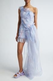 Collina Strada Jazelle One-Shoulder Silk Tulle Minidress at Nordstrom