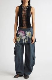 Collina Strada Lawn Plaid Skirt Overlay Cargo Pants at Nordstrom