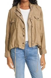 Collins Linen Blend Utility Jacket at Nordstrom