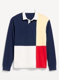 Color-Block Rugby Polo Old Navy at Old Navy
