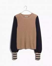 Colorblock Baybrook Pullover Sweater at Madewell 