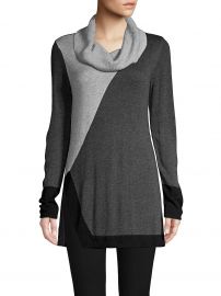 Colorblock Cowl Neck Hi-Lo Pullover by Jones New York at Lord & Taylor