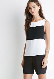 Colorblock-Paneled Top  Forever 21 - 2000132358 at Forever 21