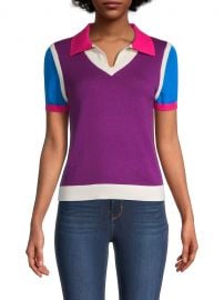 Colorblock Polo T-Shirt at Saks Fifth Avenue