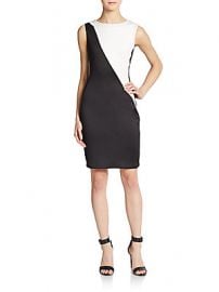 Colorblock Scuba Dress at Saks Off 5th