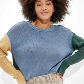 Colorblock Sweater at American Eagle