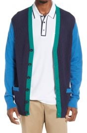 Colorblock Varsity Cardigan at Nordstrom