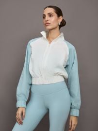 Colorblock Windbreaker - Cloud Dancer Sky Blue at Carbon38