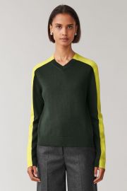 Colorblock Wool Top by Cos at Cos