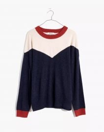 Colorblock Yoke Pullover Sweater at Madewell