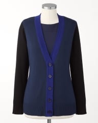 Colorblock cardigan at Coldwater Creek