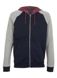 Colorblock hoodie at Topman