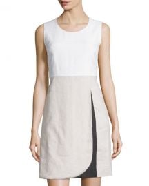 Colorblock linen dress at Last Call