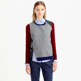 Colorblock sweater at J. Crew