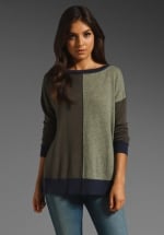 Colorblock sweater by Autumn Cashmere at Revolve