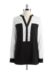 Colorblock top by Ivanka Trump at Lord & Taylor