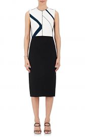 Colorblocked Crepe Sheath Dress Narciso Rodriguez at Barneys