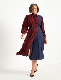 Colorblocked Dress  Women39s Plus Size Dresses at ELOQUII