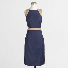 Colorblocked Seamed Sheath at J. Crew Factory