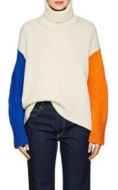 Colorblocked Wool Turtleneck Sweater by Tomorrowland at Barneys