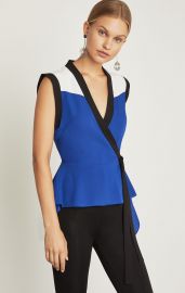 Colorblocked Wrap Top at Bcbgmaxazria