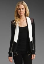 Colorblocked blazer on Happy Endings at Revolve