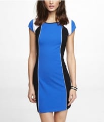 Colorblocked dress at Express