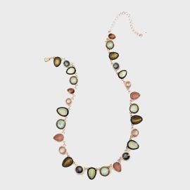 Colorful Enamel Gem Necklace at Anthropologie