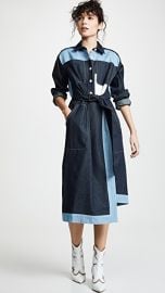 Colovos Belted Two Tone Shirtdress at Shopbop