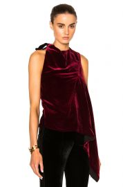 Colridge Velvet & Crochet Top by Roland Mouret at Forward