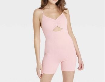 Colsie Cut Out Ribbed Athletic Romper Shorts at eBay
