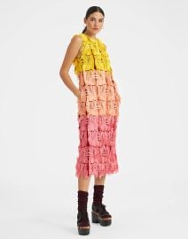 Column Dress in Jacquard Multicolor for Women La DoubleJ US at La DoubleJ