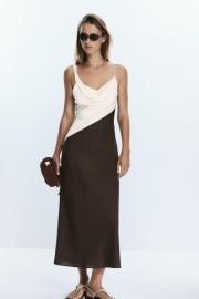 Combination Midi Dress at Zara