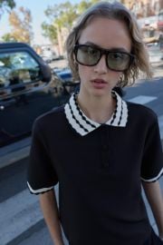 Combination Polo Top at Zara