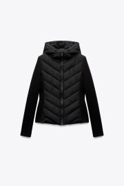 Combination Puffer Jacket at Zara