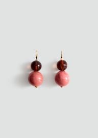 Combined bead earrings - Women MANGO USA at Mango