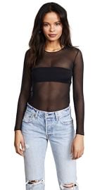 Commando Chic Mesh Long Sleeve Top at Shopbop