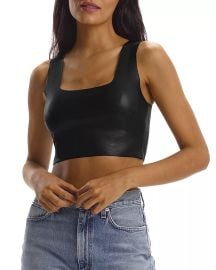 Commando Faux Leather Crop Top Bloomingdales at Bloomingdales