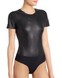 Commando Faux Leather Tee Bodysuit Women - Bloomingdale s at Bloomingdales