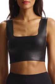 Commando Leather Crop Top at Nordstrom