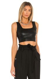 Commando Leather Crop Top at Revolve