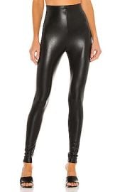 Commando Perfect Control Faux Leather Legging in Black at Revolve