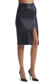 Commando Perfect Faux Leather Side Slit Skirt at Nordstrom