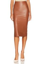 Commando faux leather midi skirt at Revolve