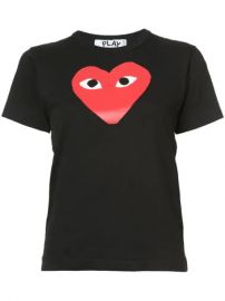 Comme Des Gar  ons Play Heart Print T-shirt - Farfetch at Farfetch