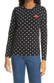 Comme Des Garcons PLAY Polka Dot Cotton T-Shirt at Nordstrom